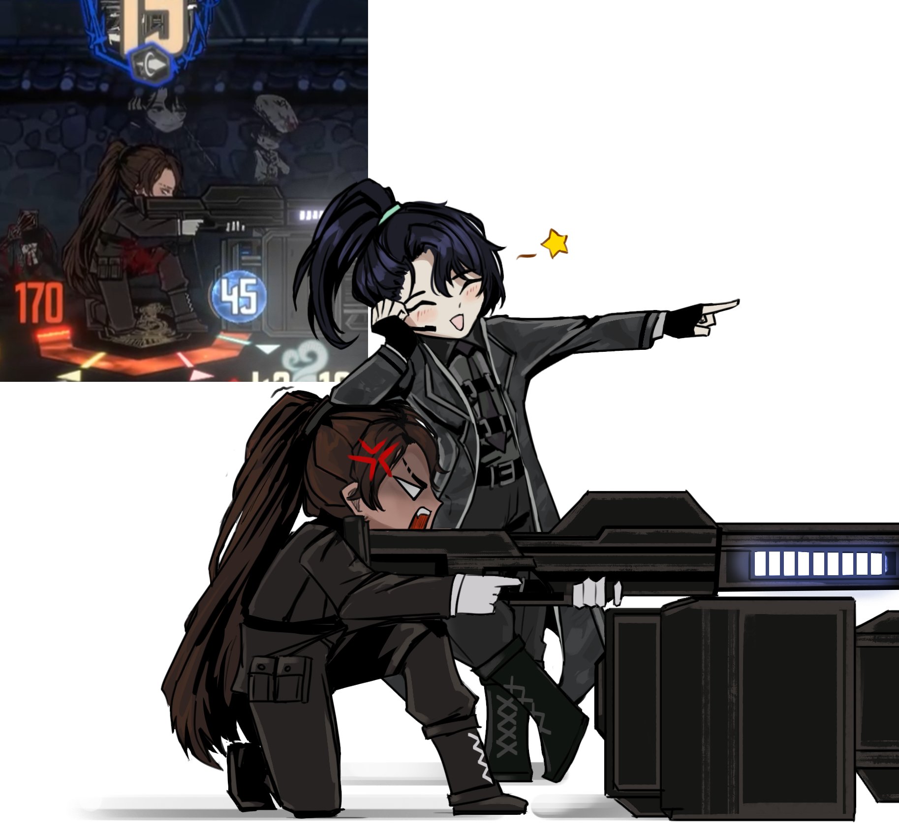 Full-stop sprite overlap that looked funny to me (ignore the evil ring sang in the background) Also,